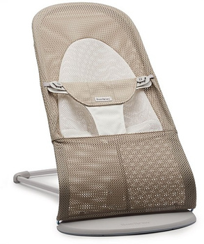 BABYBJORN - leżaczek BALANCE SOFT MESH - Szary Beż/Biały