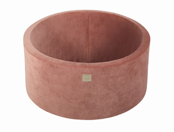 Basen okrągły velvet 40cm czerwień Marsala