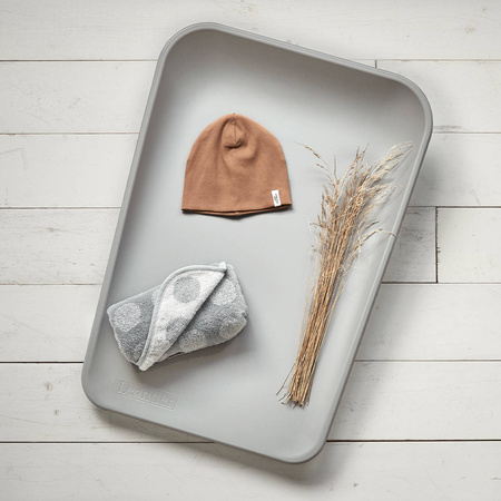 LEANDER - mata do przewijania MATTY™, pearl grey