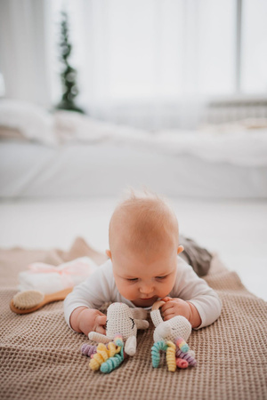 Zestaw prezentowy dla noworodka Jednorożec - Wyprawka - Baby Box - Baby Shower