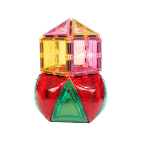 Cleverclixx - Klocki magnetyczne Curved Dome Pack Intense - 47 el.