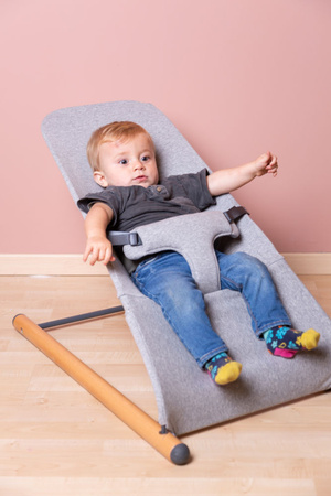 Childhome Leżaczek bujany Evolux Jersey Grey