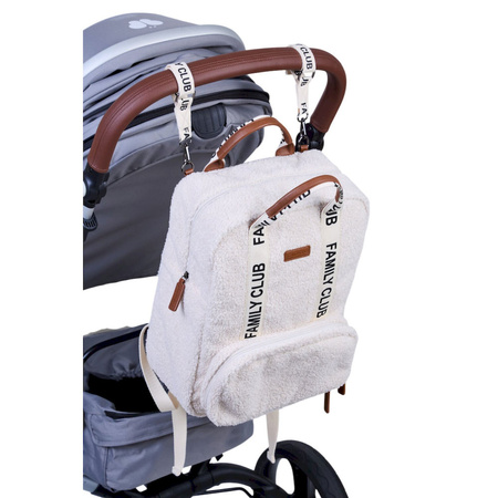 Childhome Plecak Family Club Signature Teddy Off white