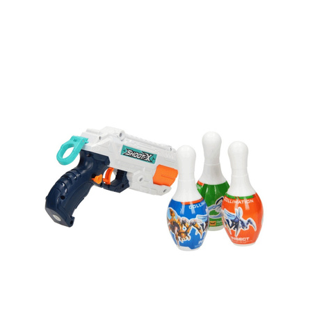 Toi-Toys FOAM STRIKEX Zestaw pistolet na wodę i piłki + 3 pachołki