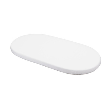 Prześcieradło bawełniane 123x73cm Owal Białe