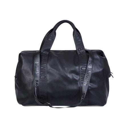 Childhome Torba Mommy Bag Signature Vegan Leather Black