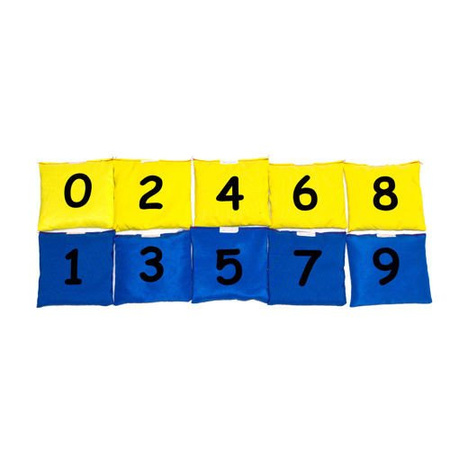 Woreczki gimnastyczne Akson Cyferki ZESTAW PARZYSTE I NIEPARZYSTE