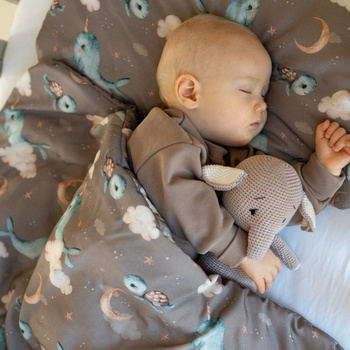 Bambusowa kołdra dziecięca Wieloryby różne rozmiary