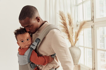 BABYBJORN - nosidełko Harmony 3D Mesh, Szary Beż