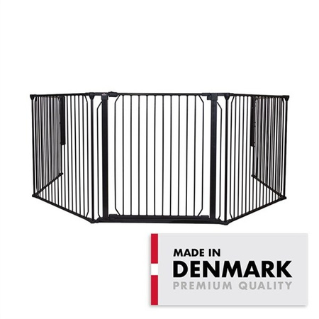 Baby Dan - Bramka ochronna zewnętrzna Carl Wide 3X, czarna