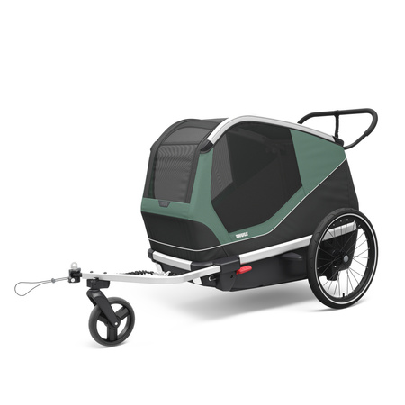 Przyczepka rowerowa dla psa - Thule Bexey M do 35 kg - Haze green