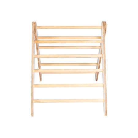 MeowBaby® Montessori drewniana drabinka dla dziecka, biała