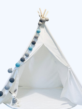 Namiot Tipi biały do zabawy dla dziecka