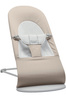 BABYBJORN - leżaczek BALANCE SOFT WOVEN/JERSEY - Beż/Szary