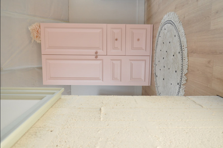 Różowa szafa z szufladami ,ponadczasowa garderoba dla dzieci Frankie