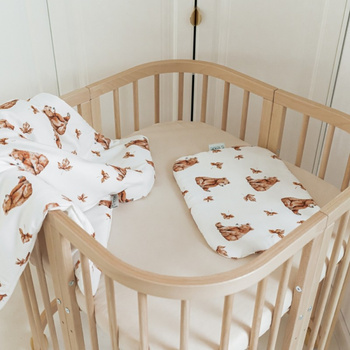 Bambusowa poduszka niemowlęca 30x40 Niedźwiadki