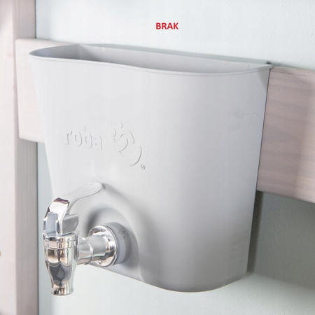 roba drewniana kuchnia ogrodowa szara