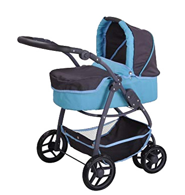 Niebieski wózek dla lalek Coco Knorr Toys 90780