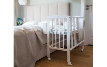 Łóżeczko dostawne 2w1 z materacem Białe