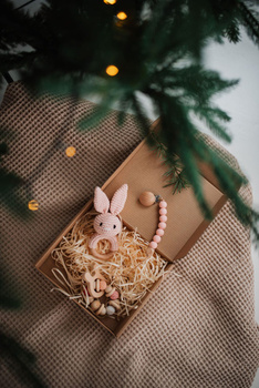 Baby box - Zestaw prezentowy dla maluszka - Pierwsza wyprawka, kolor różowy