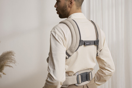 BABYBJORN - nosidełko Harmony, Woven Jasny Beż melanż