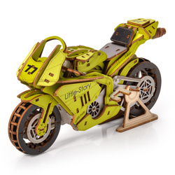 Little Story Drewniane Puzzle Model 3D - Motocykl Grand Prix