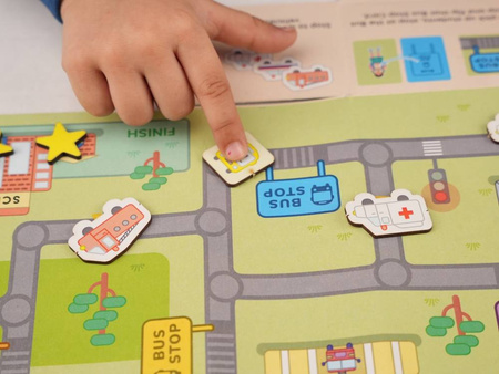 Smartivity Drewniane Mechaniczne Puzzle 3D - Zestaw Transport on the Go