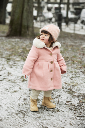 Elodie Details Czapka zimowa, Furry Knit - Powder Pink