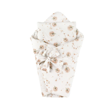 Rożek niemowlęcy 75x75 kołderka i poduszka 2w1 Dmuchawce