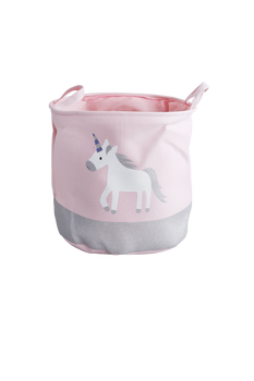 Kosz pojemnik na zabawki dla dzieci 40x40 różowy, jednorożec