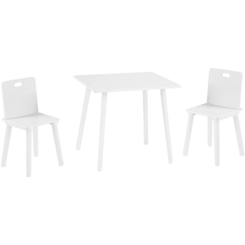 roba zestaw dla dzieci stolik+ dwa krzesła biały
