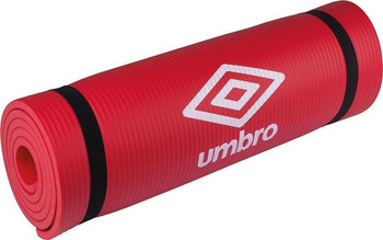 Umbro mata do ćwiczeń 190 cm x 58 cm z taśmą transportową czerwona