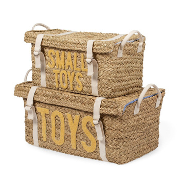 Childhome Rattanowe Kosze na pasek zestaw 2 szt. Yellow