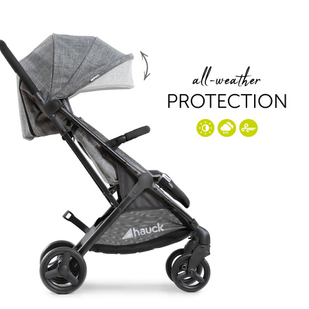hauck wózek Sunny Melange grey/black