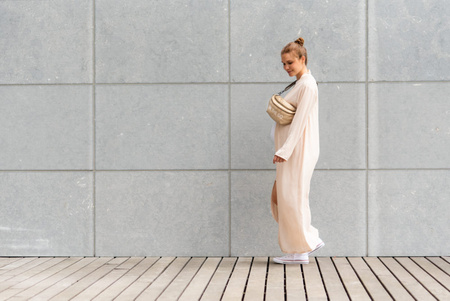 Childhome Nerka Banana Bag Pikowana Beżowa