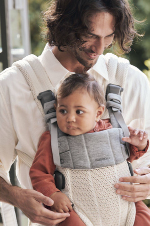BABYBJORN - nosidełko Harmony 3D Mesh, Kremowy