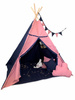 Namiot Tipi róż-granat do zabawy dla dziecka
