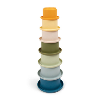 Filibabba Silikonowe kubeczki do zabawy 7szt. Blue