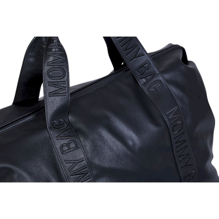 Childhome Torba Mommy Bag Signature Vegan Leather Black
