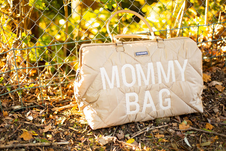 Childhome Torba Mommy Bag Pikowana Beżowa