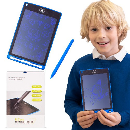 Znikopis Tablet graficzny do rysowania 8,5 cala + rysik 1 kolor Sun Baby niebieski