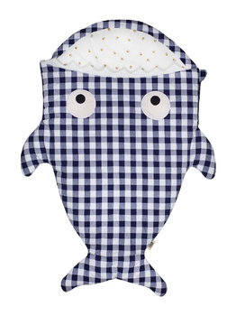 Baby Bites Śpiworek light Shark (1-18 m) Blue Vichy