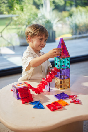 Cleverclixx - Klocki magnetyczne ze schodami - Stairs Set Intense 34 el.