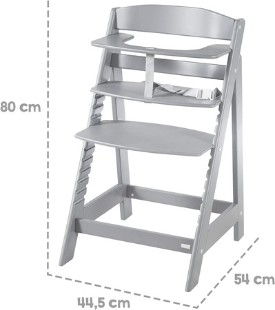 Roba drewniane krzesełko Sit Up Flex szare