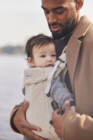 BABYBJORN - nosidełko Harmony, Woven Jasny Beż melanż