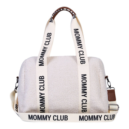 Childhome Torba do wózka Mommy Club Signature Teddy White