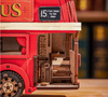 ROBOTIME Drewniane Puzzle Model 3D DIY Londyński Autobus