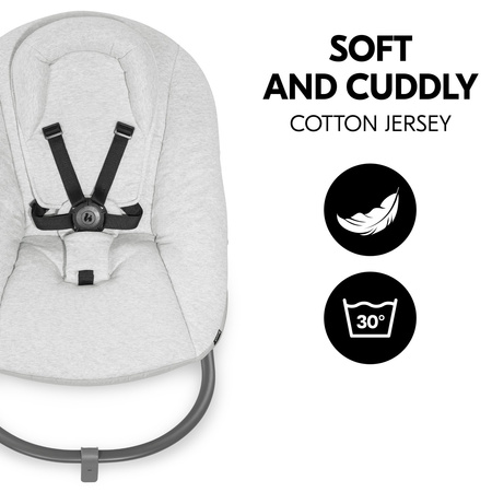 hauck leżaczek Alpha Premium Light Grey