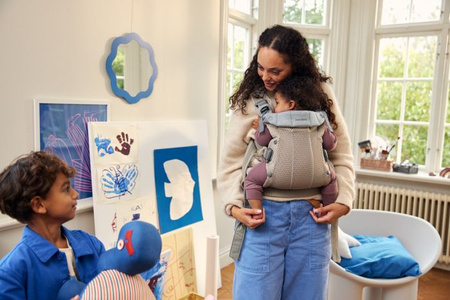 BABYBJORN - nosidełko Harmony 3D Mesh, Szary Beż