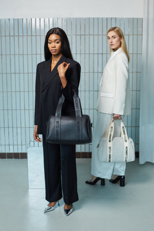 Childhome Torba do wózka Mommy Club Signature Off White